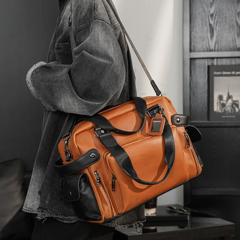 Vintage Small Travel Duffel Bag for Men & Women