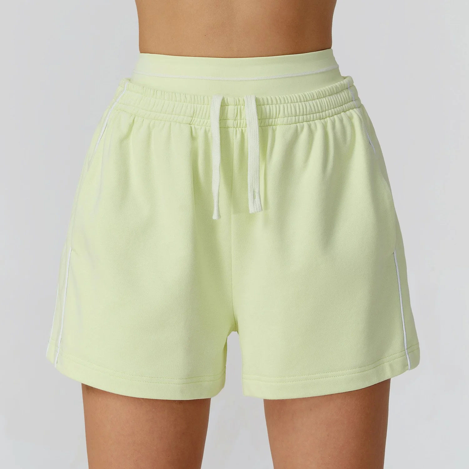 Women’s High-Waist Yoga Shorts – Breathable Quick-Dry Fitness Running Shorts