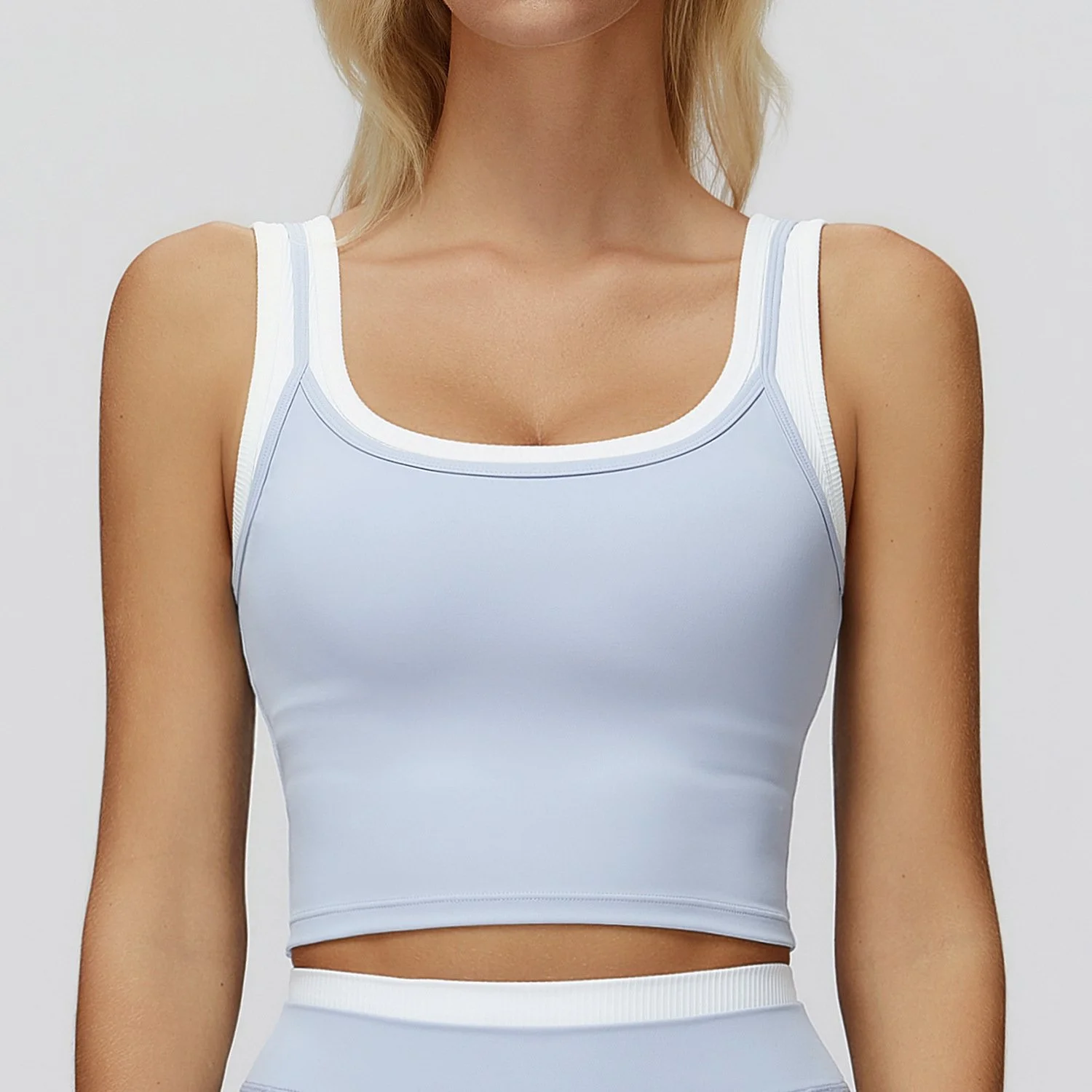 Women's U Back Shock Proof Fitness Vest Gym Workout Sports Underwear Breathable Yoga Bra Push Up Top