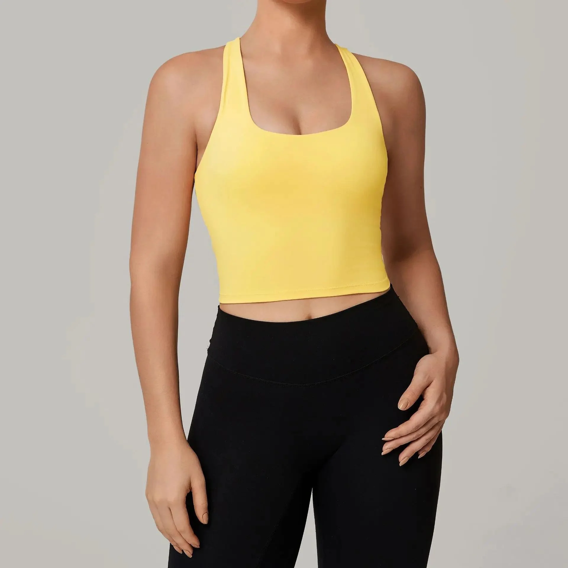 Sexy Yoga Bra Gym Fitness Tank Top Women Shockproof Sports Underwear Running Workout Fast Dry Top Female Push Up Sports Vest
