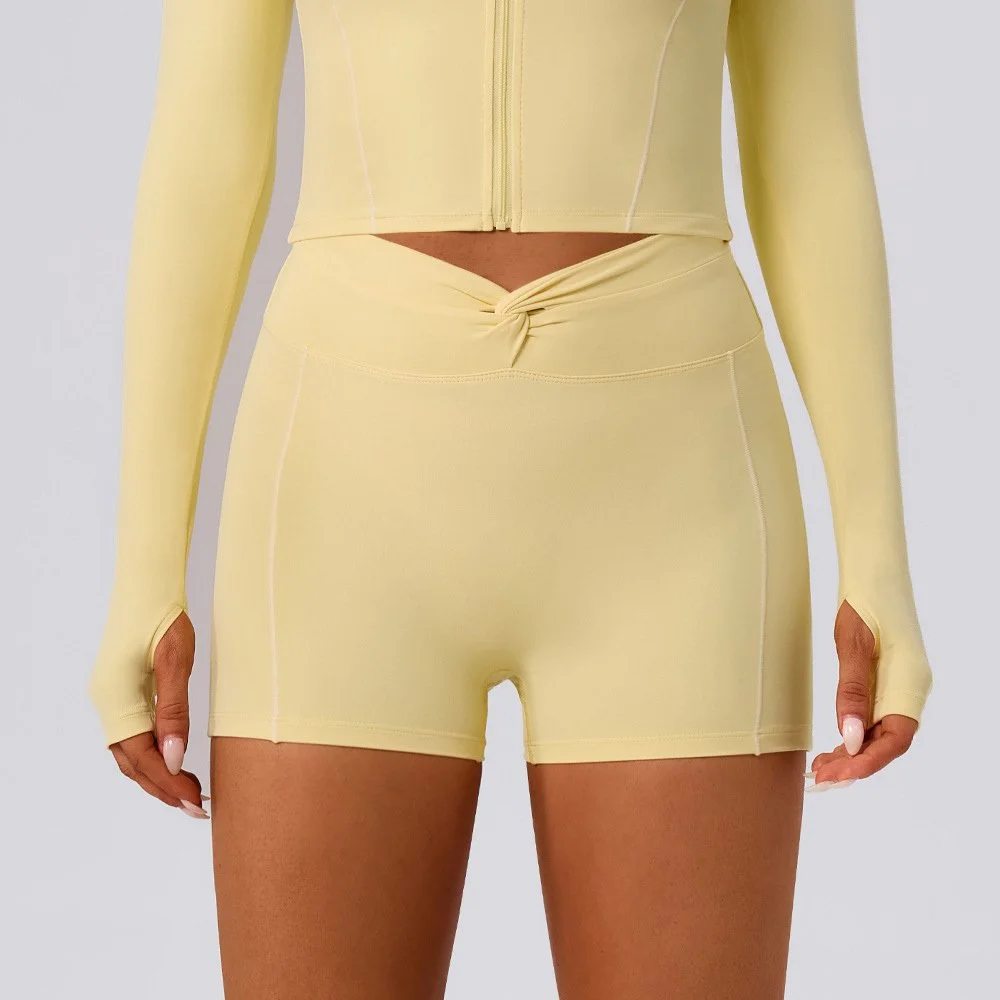 High Waist Yoga Shorts for Women | Slim Fit Workout, Buttock Lift, Gym Shorts