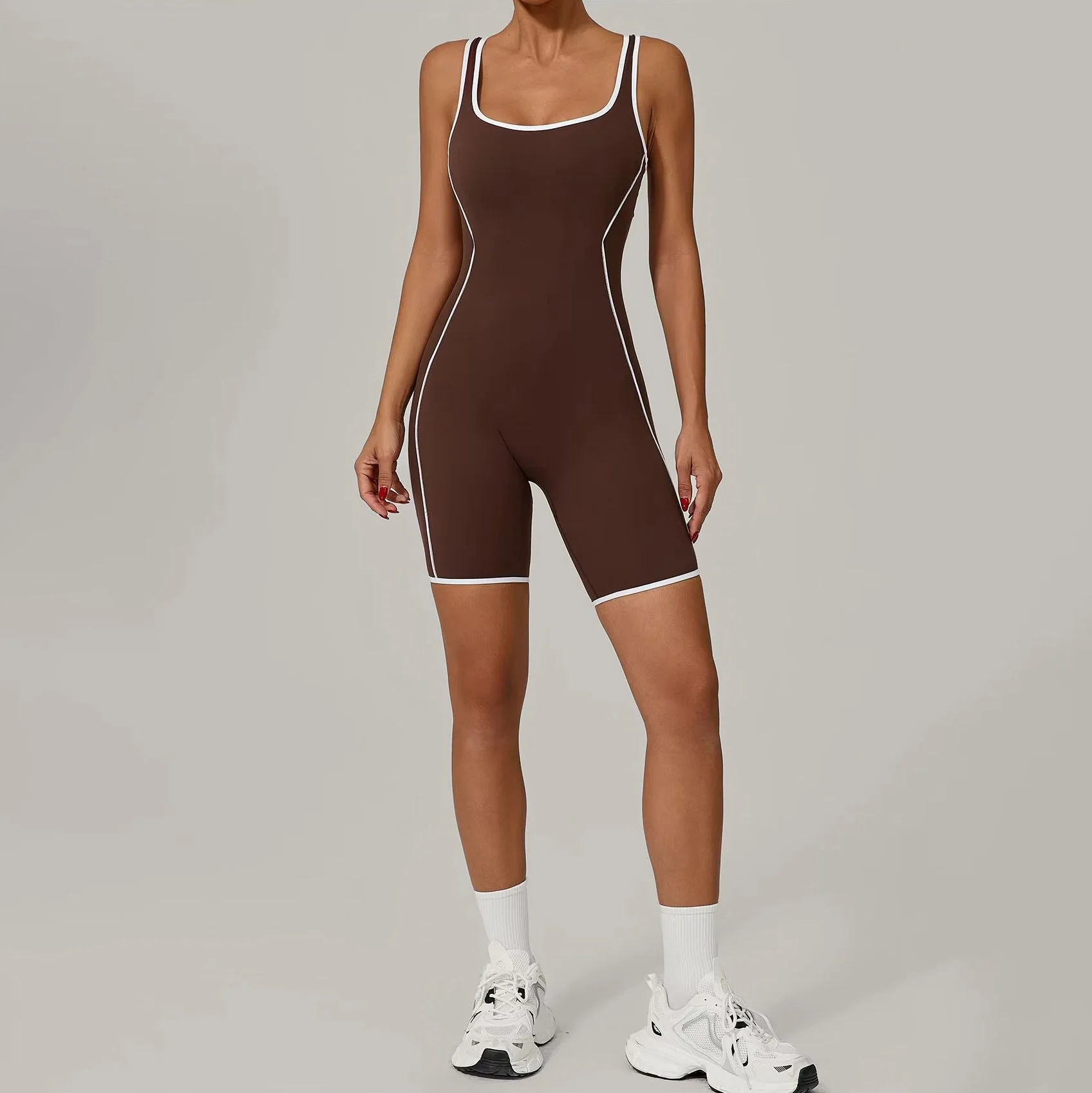 Women's Color Blocked Sports Tracksuit Gym Set – Yoga & Workout Bodysuit