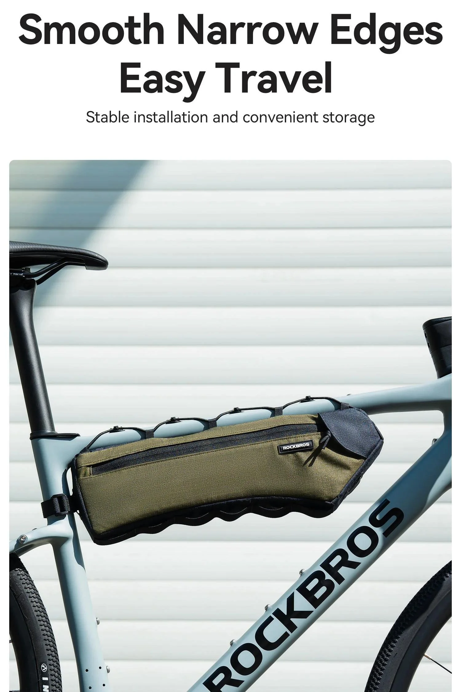 Compact 64oz Bike Frame Storage Bag for Road, Mountain & Gravel Bikes