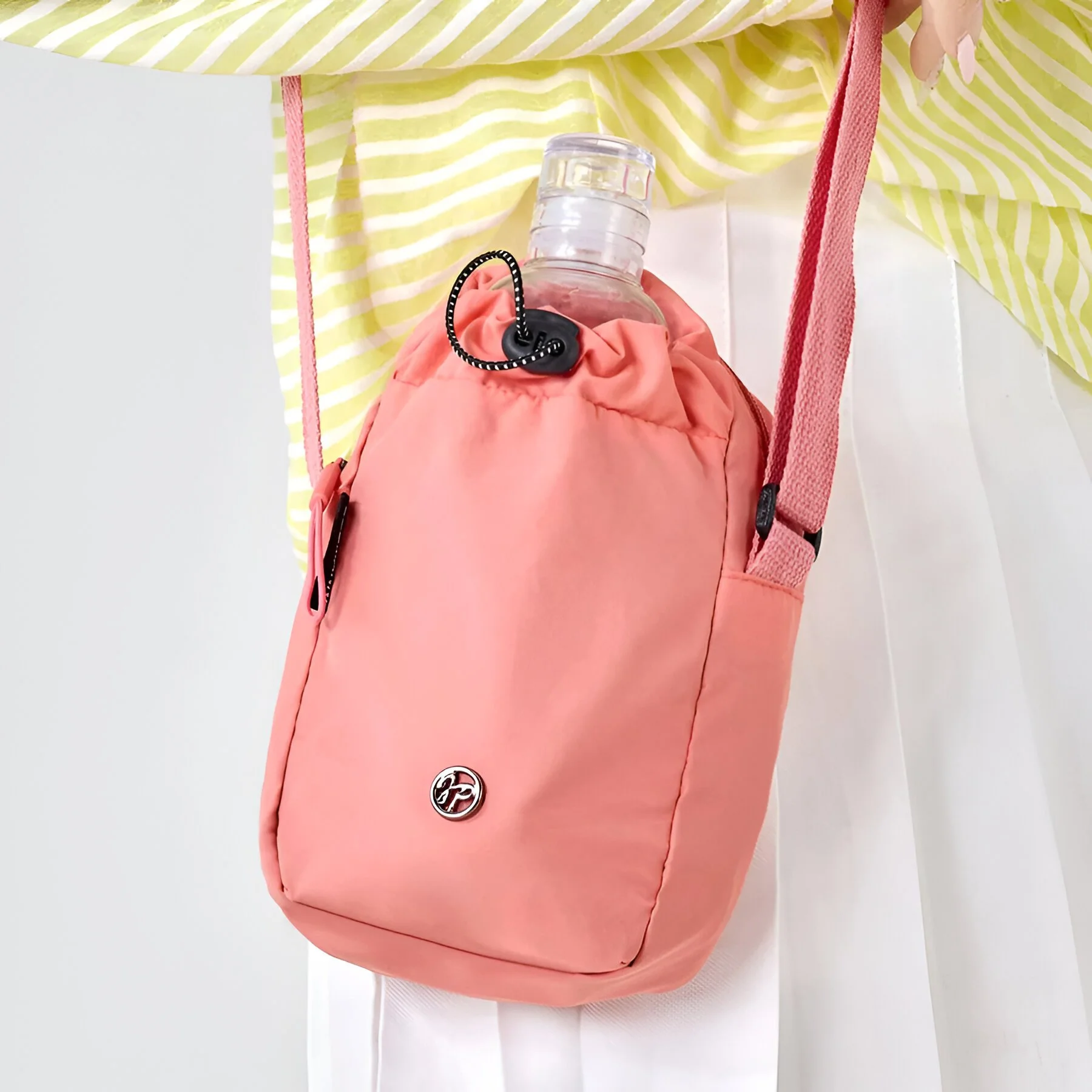 Multi-Functional Nylon Shoulder Bag & Sports Water Bottle Sling