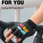 Breathable Half-Finger Cycling Gloves with Shock Absorption