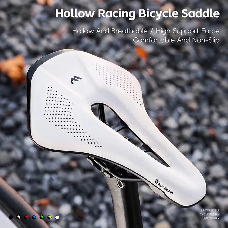 Ergonomic Short Nose Hollow Bicycle Saddle – Breathable Comfort Seat