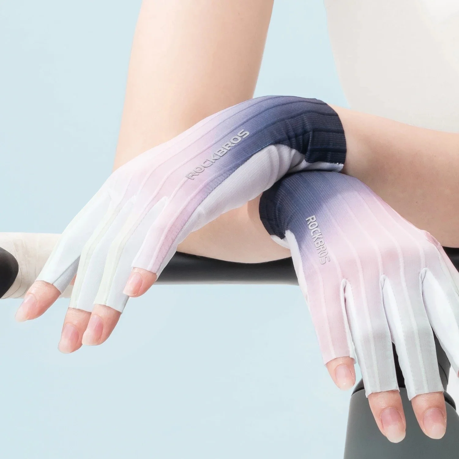 Breathable Fingerless Cycling Gloves with UV Protection & Non-Slip Grip