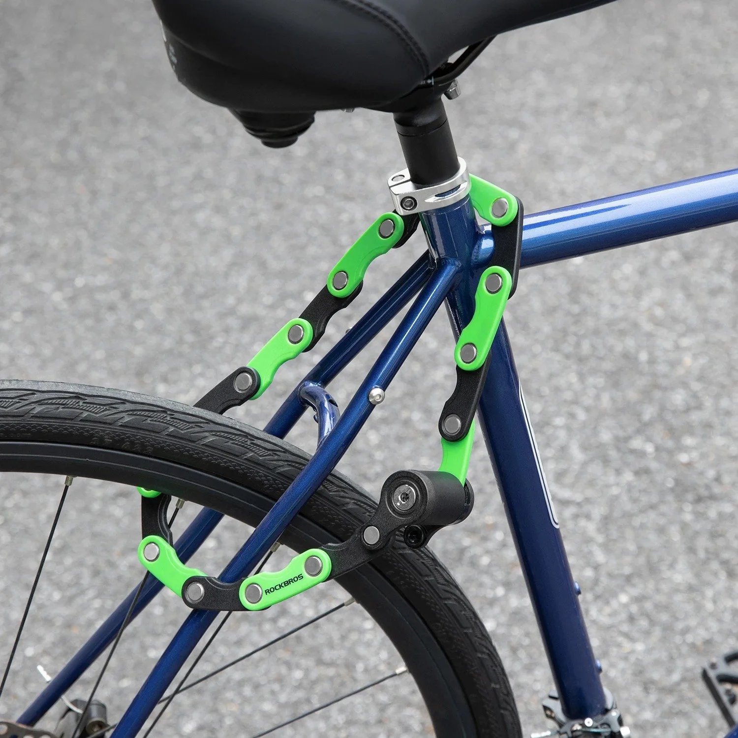 Heavy-Duty Foldable Bike Chain Lock for Ultimate Theft Protection