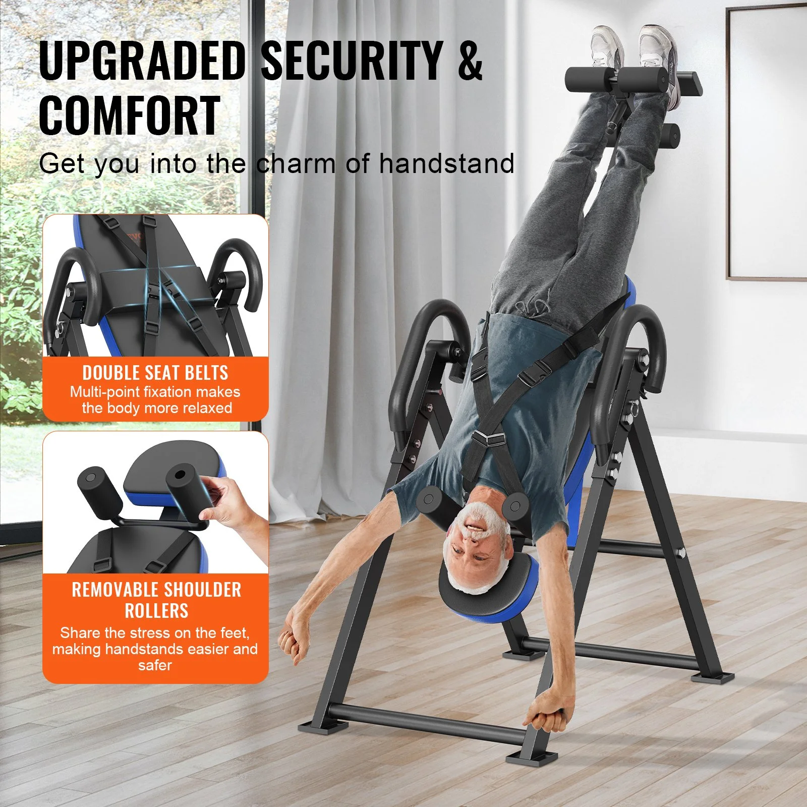 Heavy Duty Inversion Table for Back Stretching & Strength Training