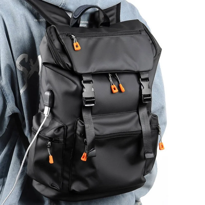 Waterproof Oxford Laptop Backpack with USB Port for Travel, Work & School