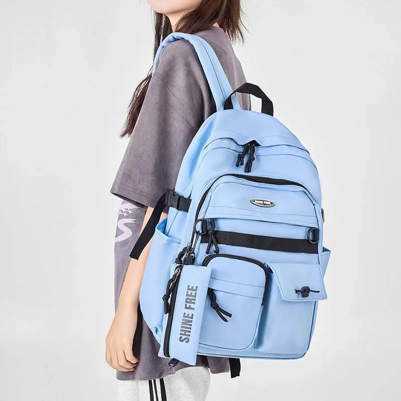 Lightweight Waterproof Nylon Travel Backpack for School, Work & Everyday