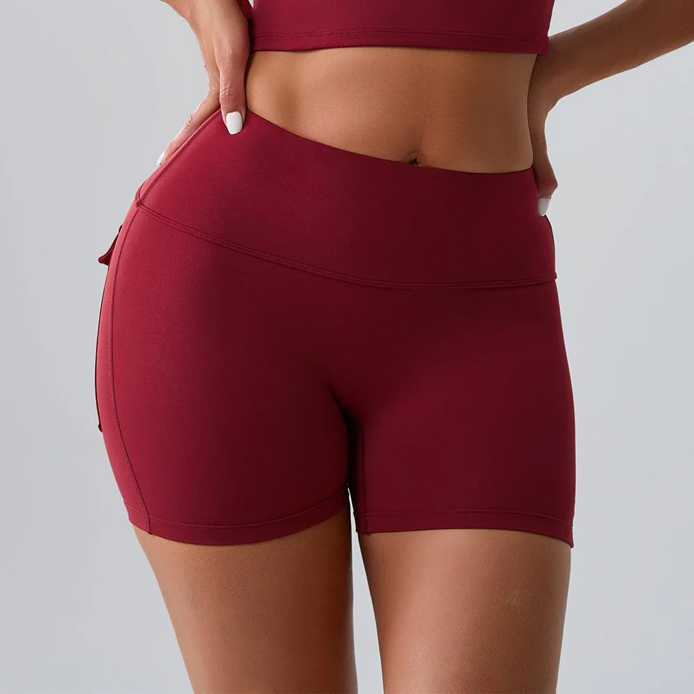 High-Waist Impact Biker Shorts for Women – Sculpting Yoga & Workout Shorts