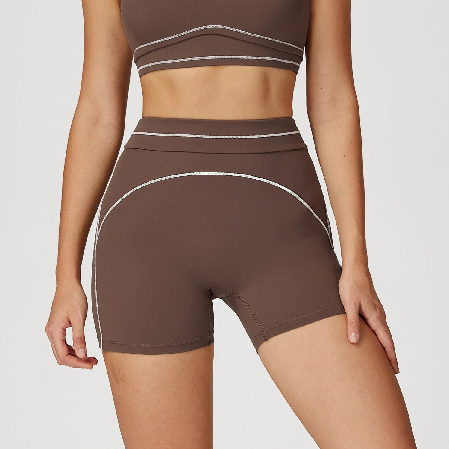 High Waist Yoga & Workout Shorts for Women – Stretch Slim Fit Gym Shorts
