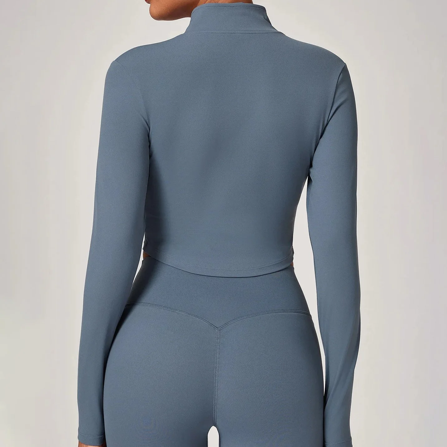 Women’s Long Sleeve Yoga & Fitness Jacket – Breathable Quick-Dry Workout Top
