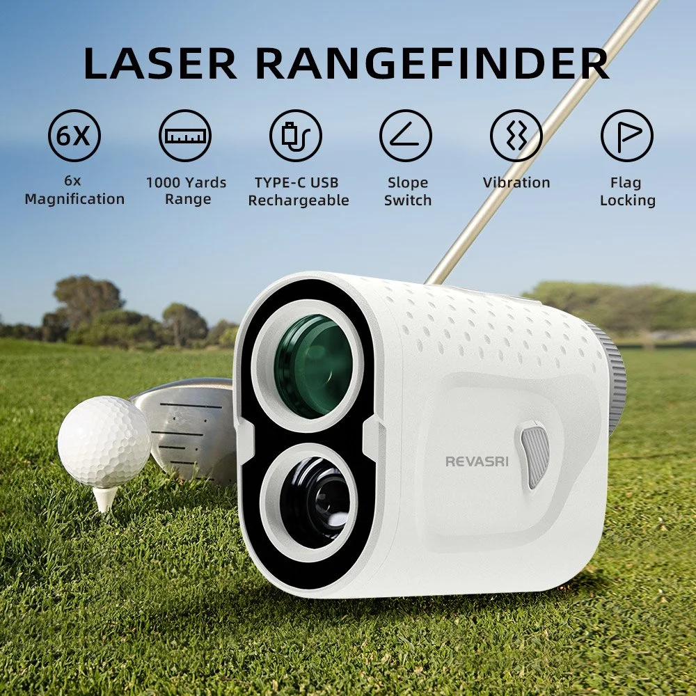 1000-Yard Golf Laser Range Finder with Slope Switch and Magnet