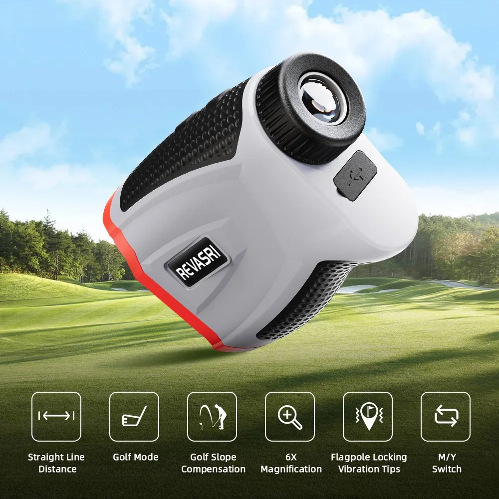 Golf Laser Rangefinder 1090 Yards with Flag Lock, Slope & USB-C Charging