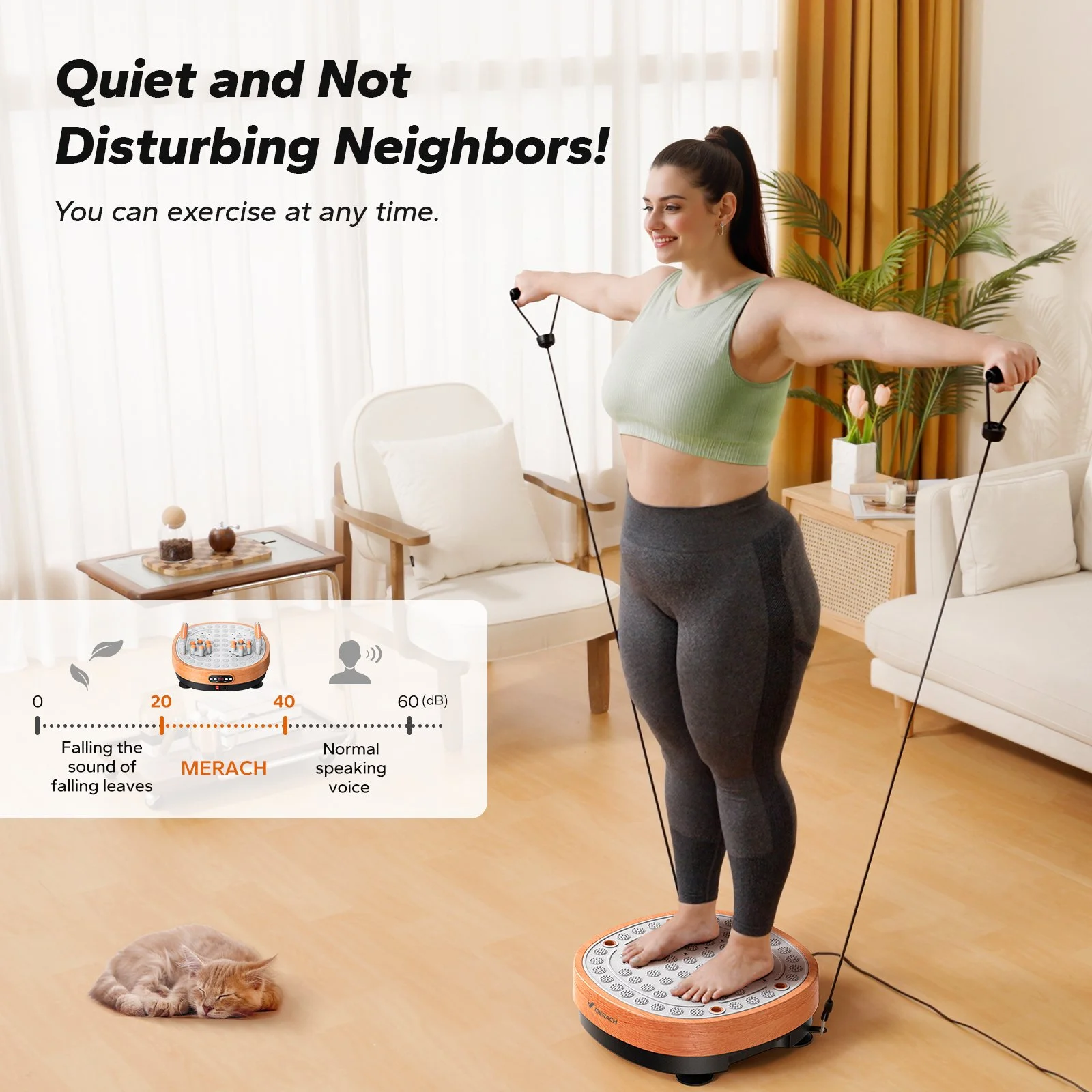 Vibration Plate Exercise Machine with Foot Massager for Weight Loss & Relaxation