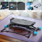 Simulated Ski Trainer Slide Stepper for Full-Body Cardio and Balance Workout