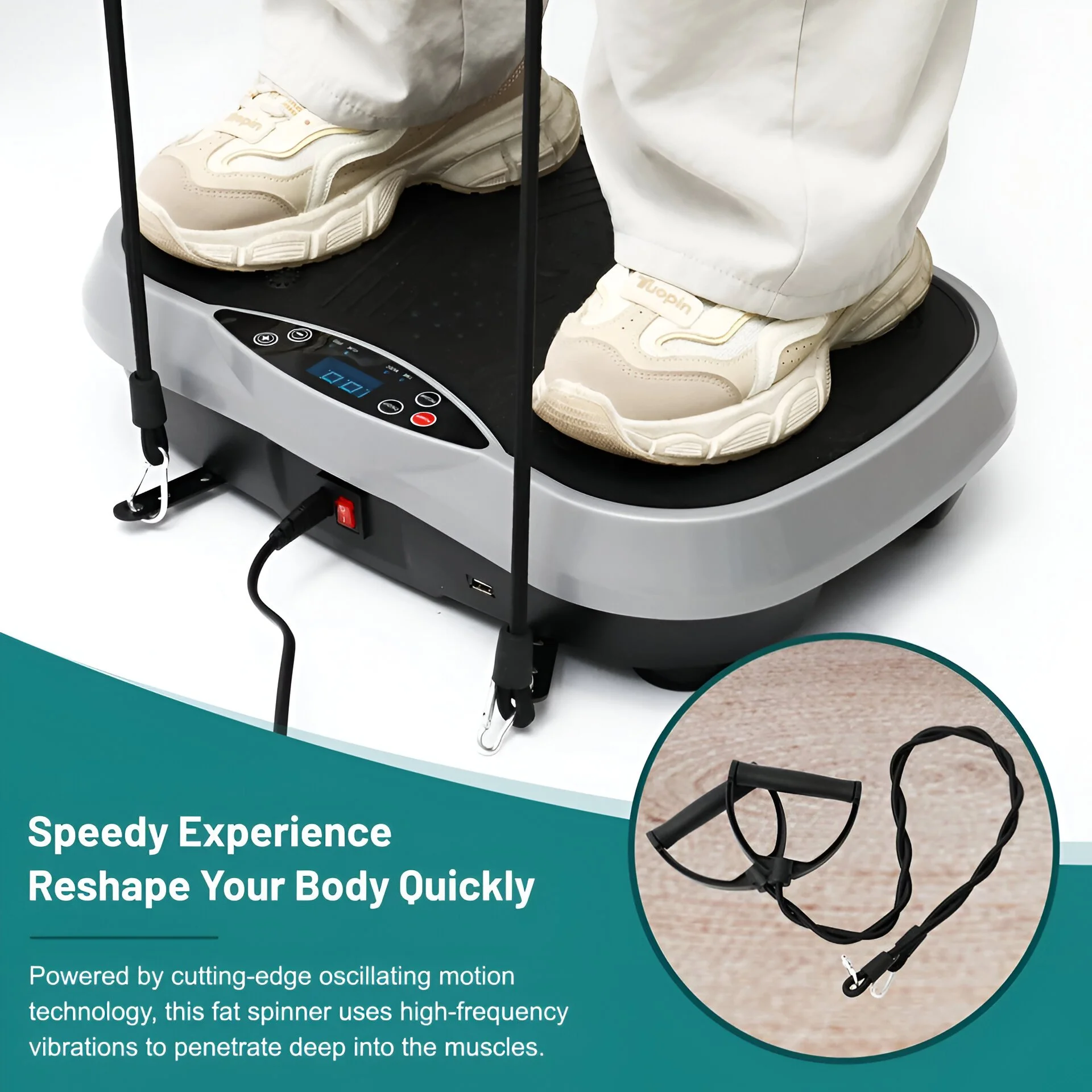 Vibration Plate Exercise Machine for Full Body Workout & Fat Burning