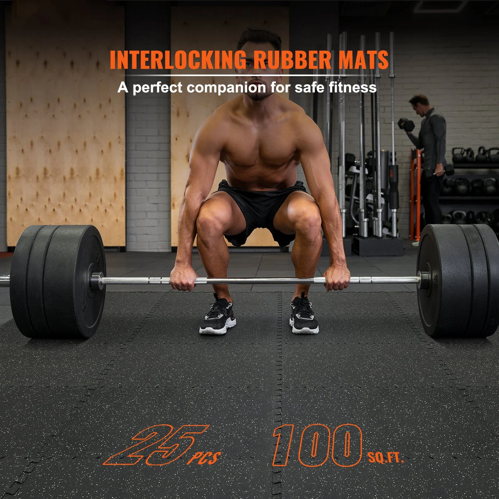 Interlocking Gym Floor Mats 1/2 Inch Thick EVA Foam & Rubber Workout Tiles