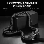 Heavy-Duty Anti-Theft Bike Chain Lock with Weatherproof Password Security