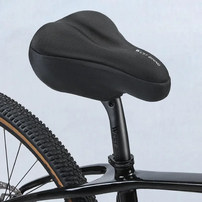 Soft Memory Foam Bike Seat Cushion with Drawstring Fit