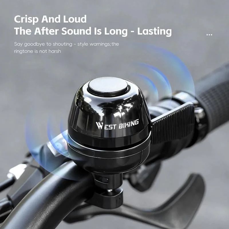 Mini Retro Aluminum Bike Bell – Compact Handlebar Safety Ringtone