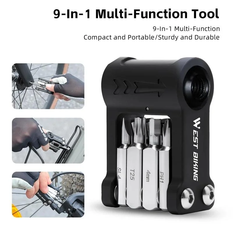 9-in-1 Compact Bike Repair Tool Set for On-the-Go Cyclists
