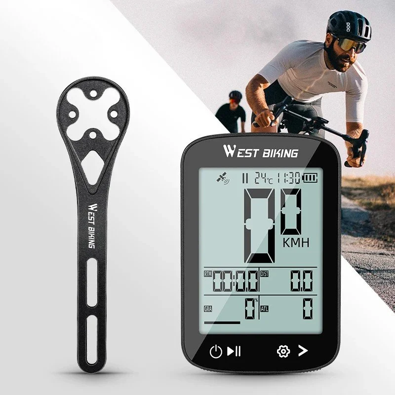 GPS Cycling Computer with Wireless Speed & Distance Tracking