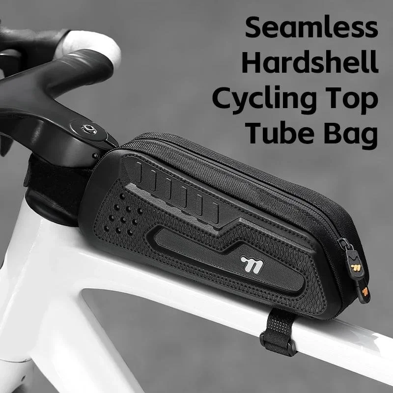 Waterproof Hard Shell Bike Top Tube Bag for MTB & Road Cycling