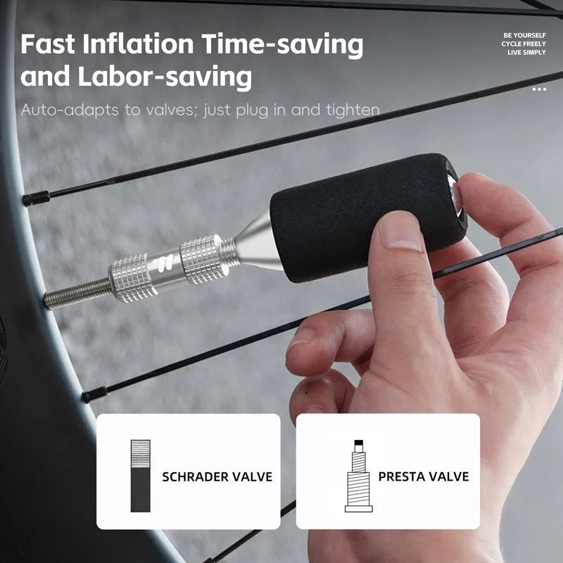 Portable CO2 Bike Pump Kit for Fast Tire Inflation