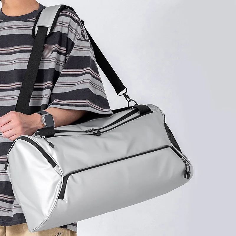 Large Capacity Fitness Handbag for Men & Women - Dry Wet Separation Shoulder Bag for Outdoor Sports, Hiking, & Gym