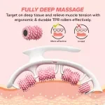 Deep Tissue Massage Roller for Legs & Waist - Handheld Stretching & Recovery Tool