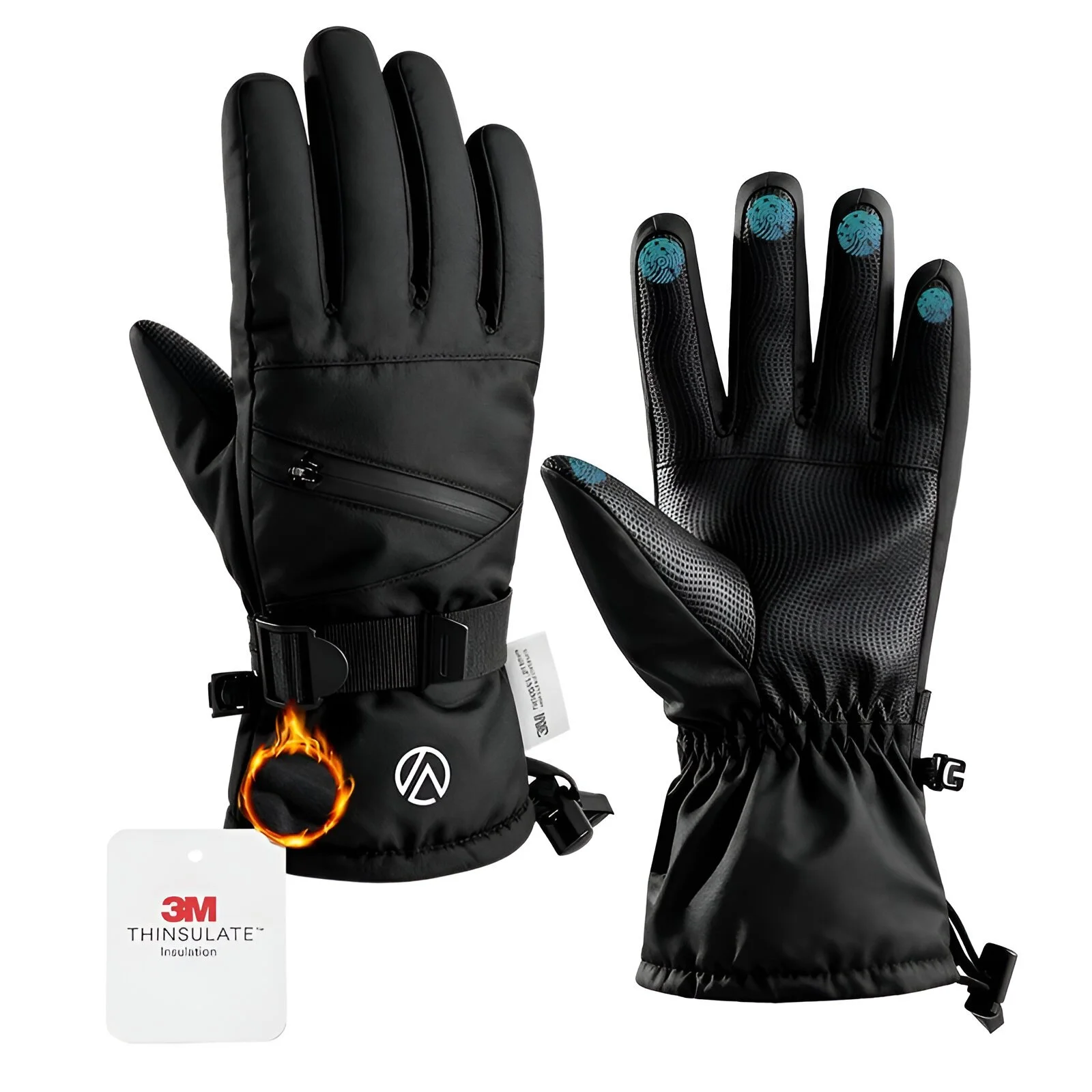Winter Waterproof Thermal Ski & Cycling Gloves for Extreme Cold