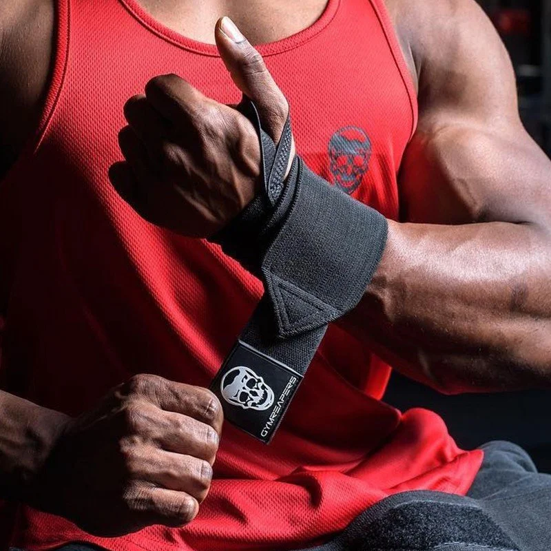 Weightlifting Wrist Wraps - Elastic Support Strap for Gym Powerlifting and Strength Training