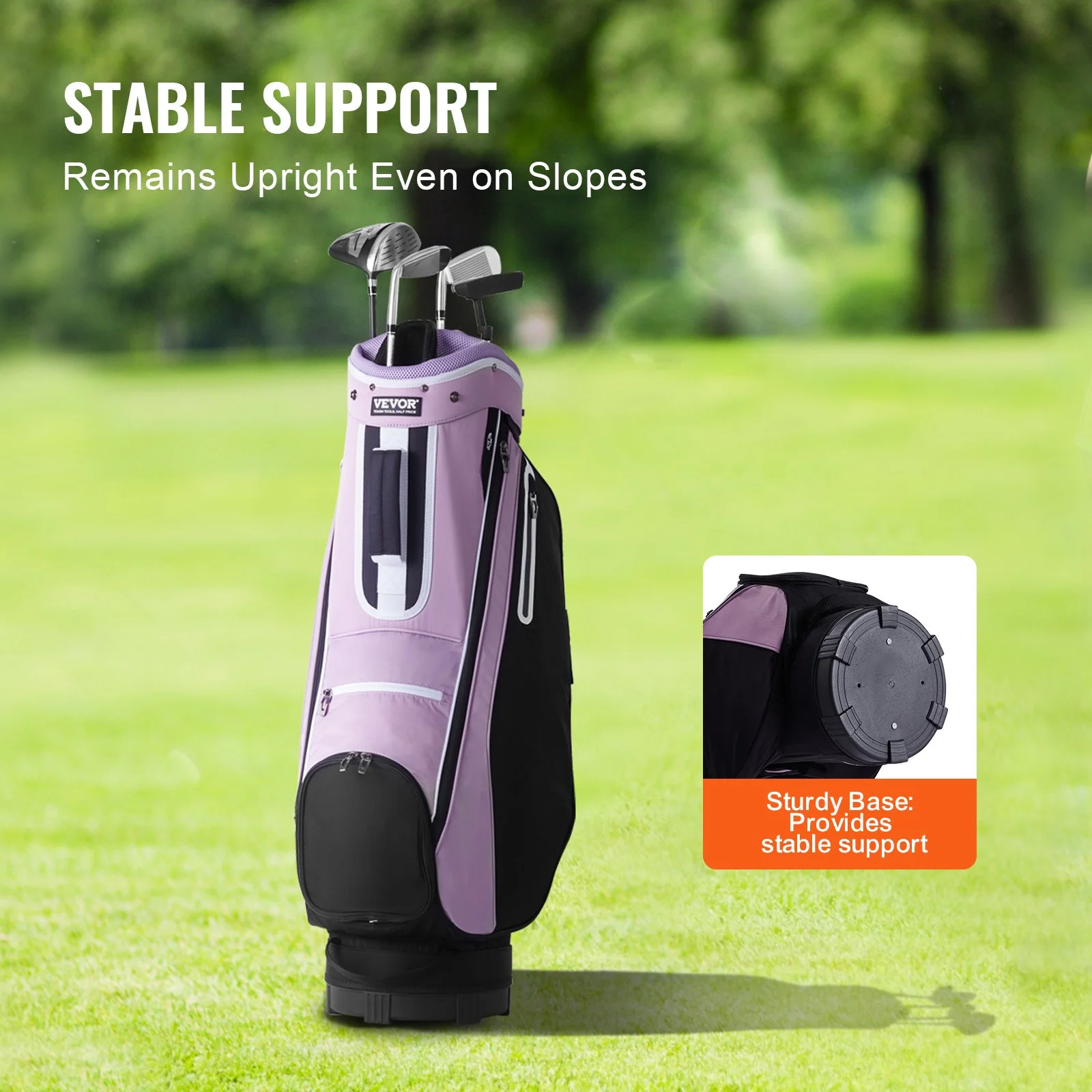 14-Way Golf Cart Bag with Organizer Top, Waterproof, 36-Inch, Multiple Pockets