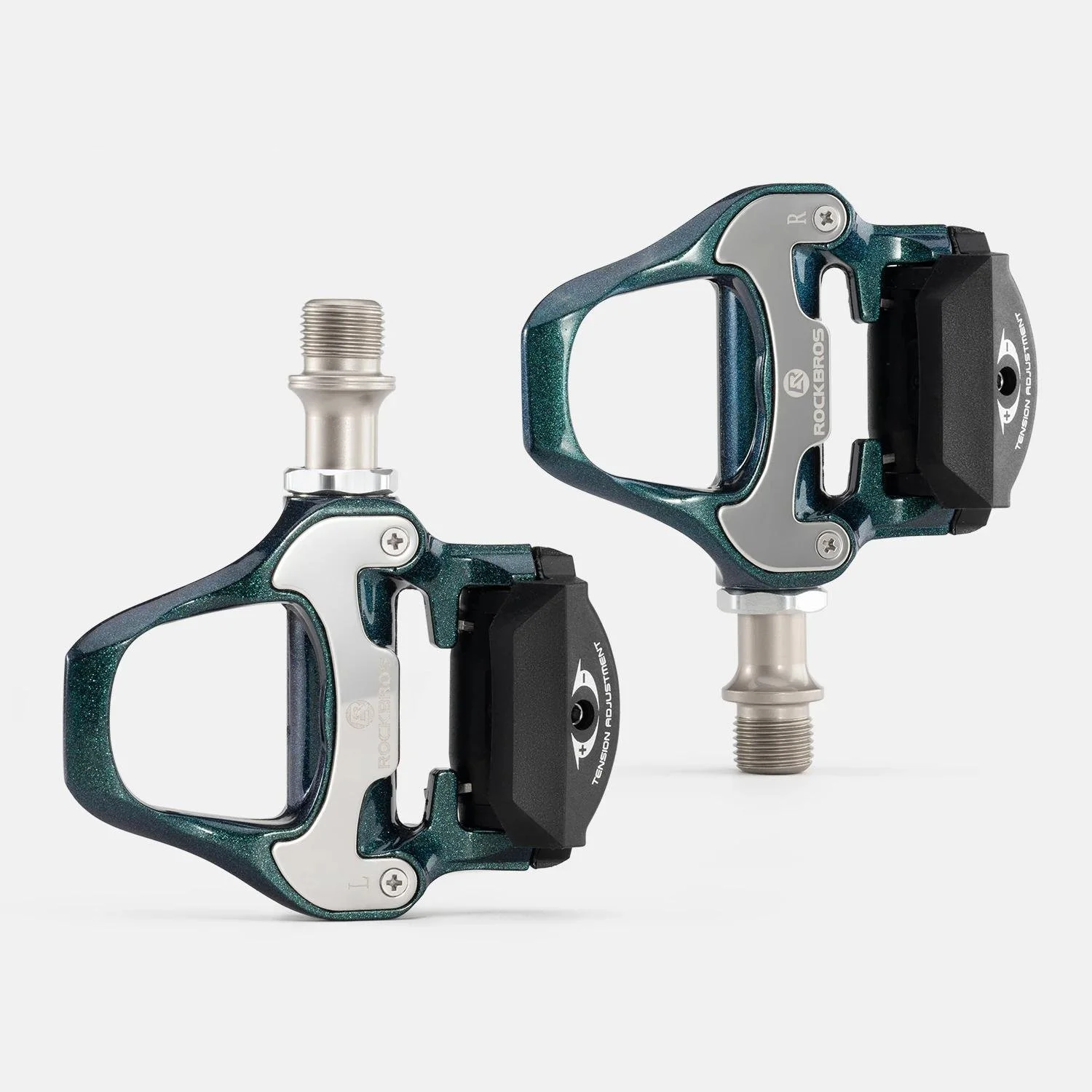 Dual-Sided Locking Bike Pedals with Anti-Slip Platform