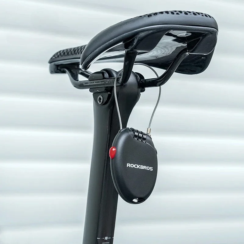 Lightweight 3-Digit Combination Bicycle Cable Lock for Bike & Helmet