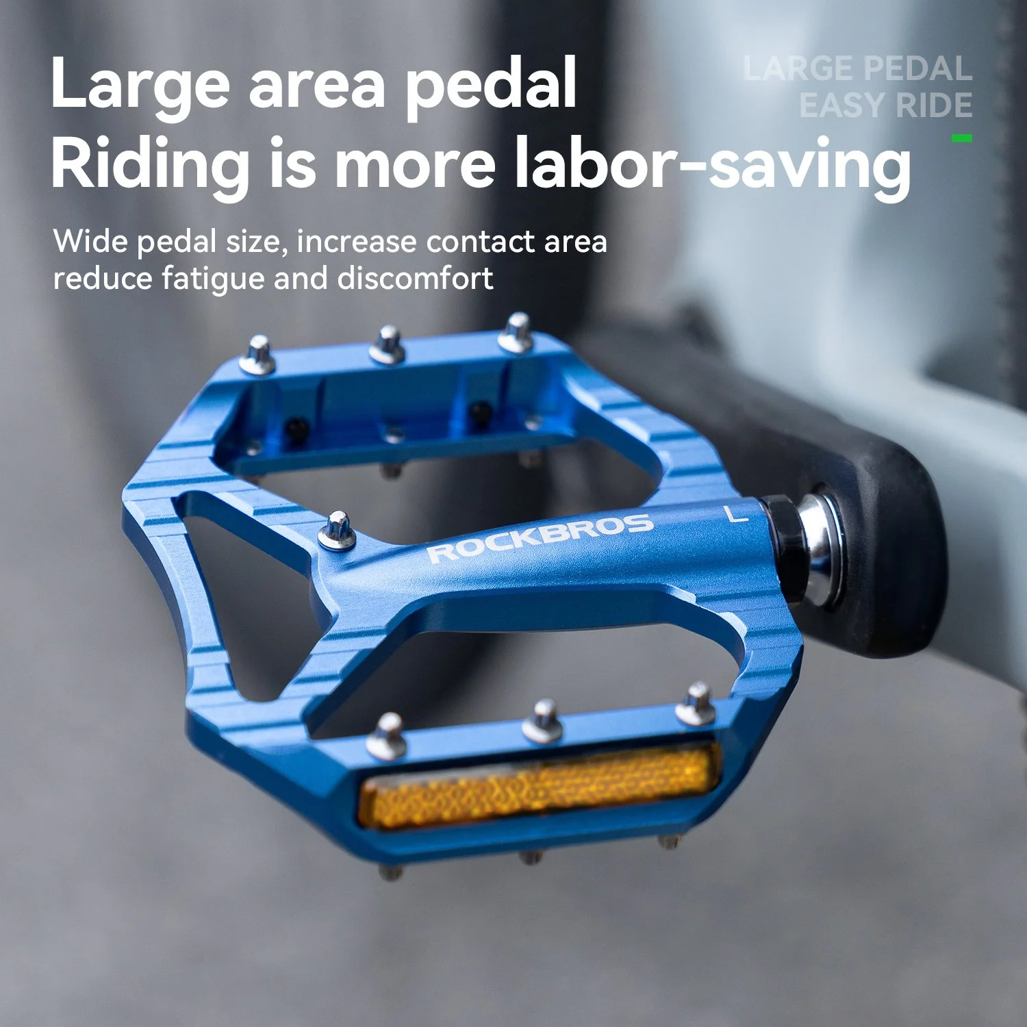 Ultralight Non-Slip Aluminum Road Bike Pedals with Reflective Design