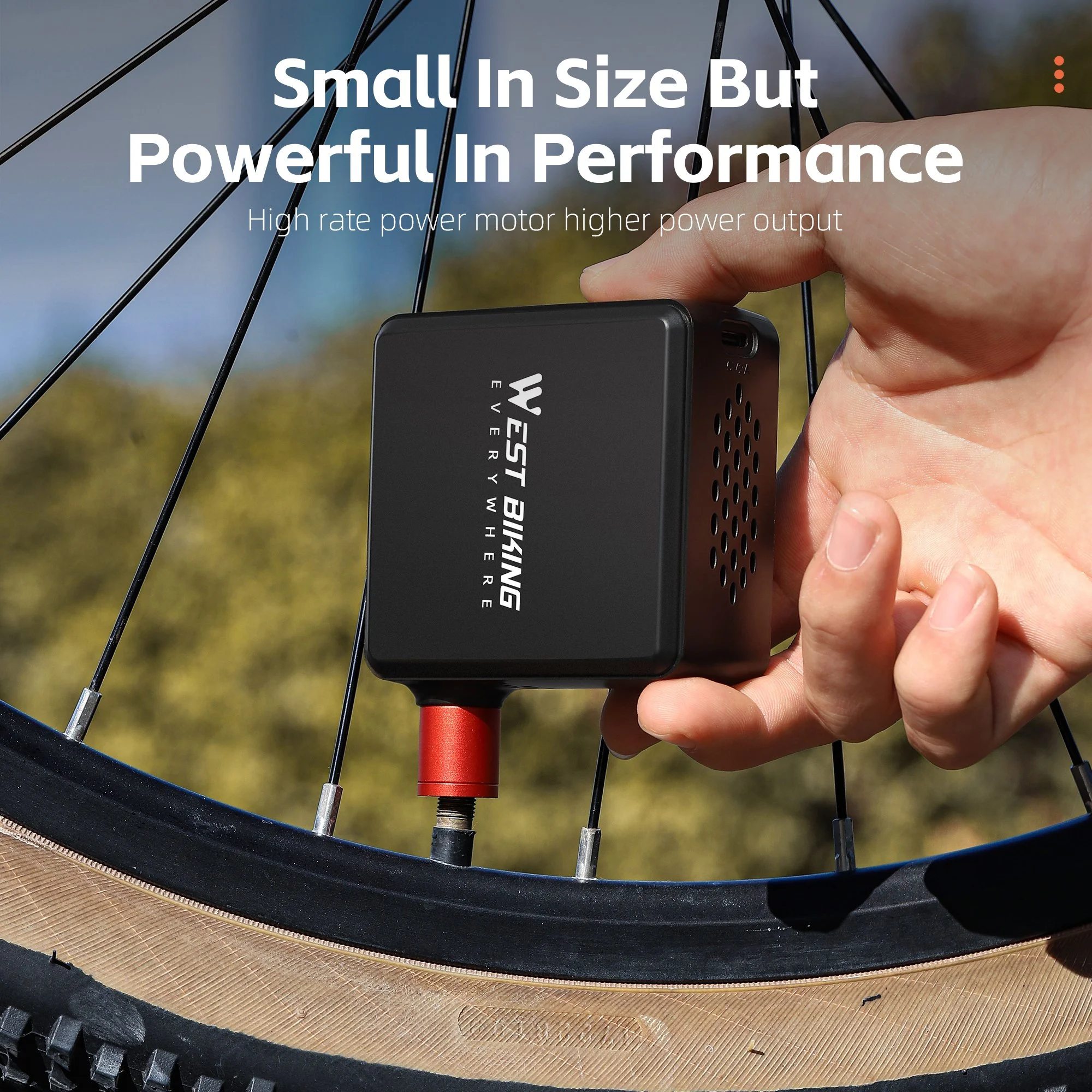 Portable Mini Electric Tire Inflator with LCD Display 150 PSI