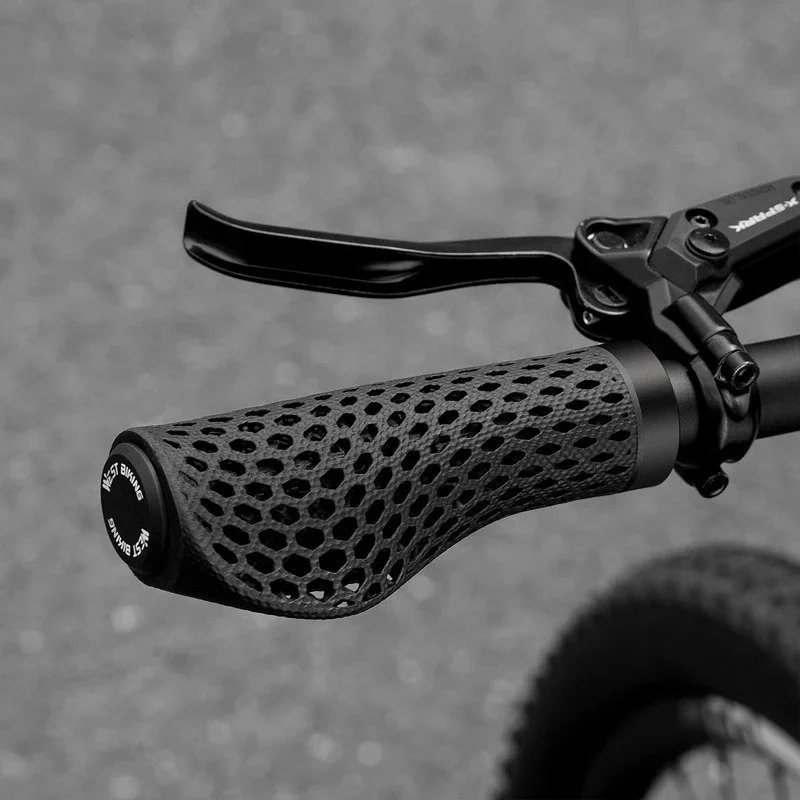 3D Printed Honeycomb MTB Grips with Shock Absorption & Breathable Comfort