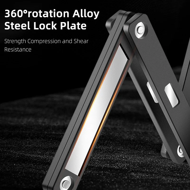 Anti-Theft Portable Bicycle Folding Lock - High Security Waterproof Bike Lock