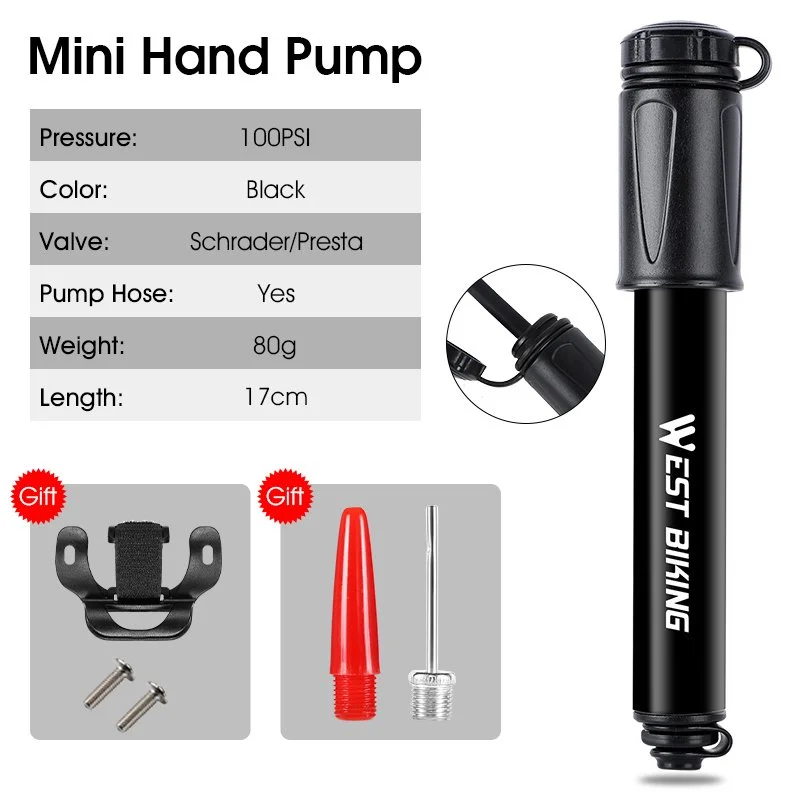 100 PSI Mini Bike Pump