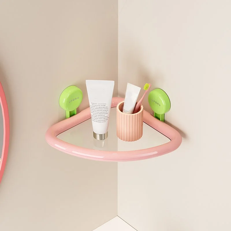 Triangle Suction Cup Shower Shelf