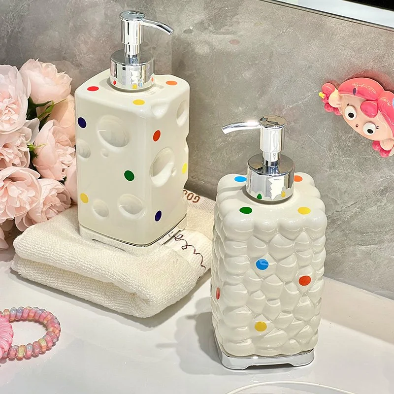 White Plastic Hand Sanitizer & Shower Gel Bottle