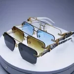 Rimless Square Sunglasses for Men & Women