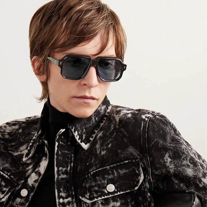 Retro Square Oversized UV400 Sunglasses for Men & Women