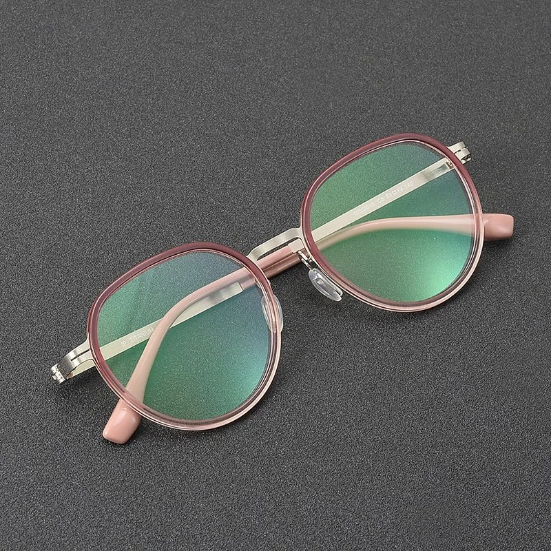 Ultra Light Titanium Oval Eyeglass Frame