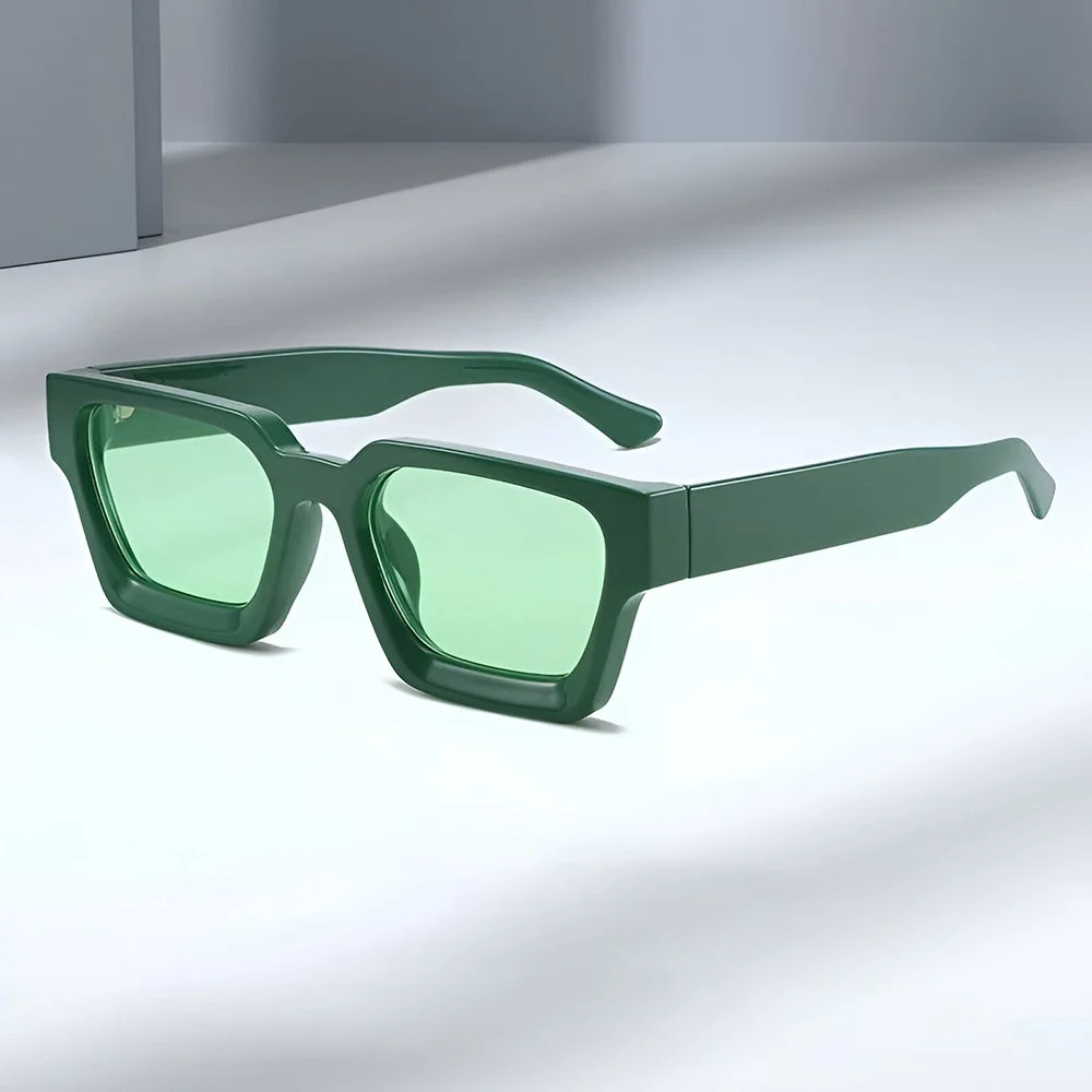 Retro Square Sunglasses for Women and Men – UV400 Vintage Tinted Shades
