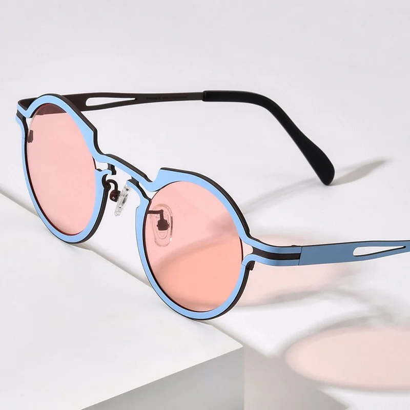 Vintage Retro Polarized Round Sunglasses for Women – UV400 Protection